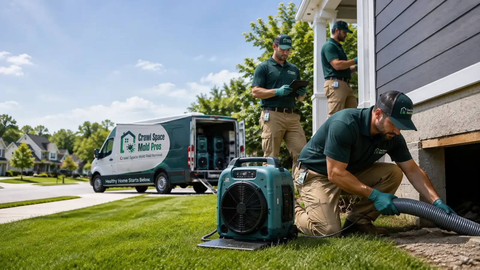 Crawl Space Mold Removal in Couderay, WI